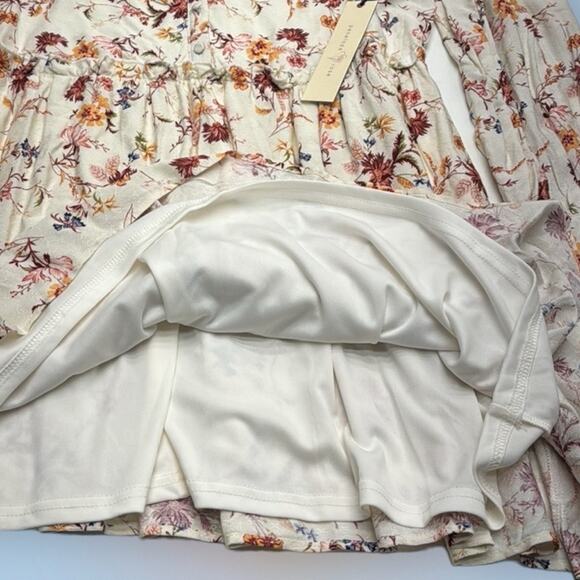 PENELOPE ROSE Women’s Large Floral Print Long Sleeve Dress - Picture 4 of 6